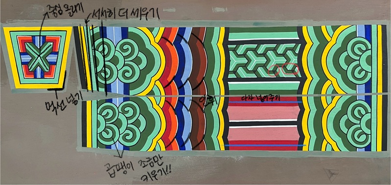 용산여성인력개발센터 2025 국가유산수리기능자 단청 화공 합격자 인터뷰 04 부연초